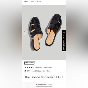 Madewell Slide: the Dixon Fisherman Mule